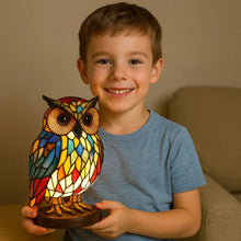 Afbeelding in Gallery-weergave laden, LichtUil - handgemaakte lamp die harten laat stralen