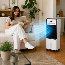 Afbeelding in Gallery-weergave laden, VrijKlima Max - Mobiele allround airconditioner – Koelen in de zomer, verwarming in de winter | Geen installatie nodig