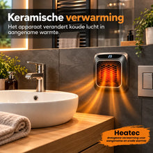 Afbeelding in Gallery-weergave laden, HEATEC – energiezuinige draagbare comfortverwarming met hoog verwarmingsvermogen & veiligheidssysteem, zonder installatie | Tot 20 m²