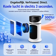 Afbeelding in Gallery-weergave laden, NanoChill Pro - Mobiele luchtkoeler – Geen installatie nodig | Koelt met één druk op de knop
