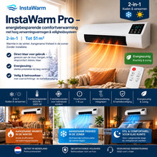 Afbeelding in Gallery-weergave laden, InstaWarm Pro – energiebesparende draagbare comfortverwarming met krachtige warmte &amp; veiligheidssysteem | Zonder installatie, tot 51 m²
