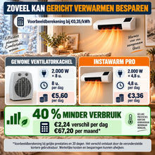 Afbeelding in Gallery-weergave laden, InstaWarm Pro – energiebesparende draagbare comfortverwarming met krachtige warmte &amp; veiligheidssysteem | Zonder installatie, tot 51 m²
