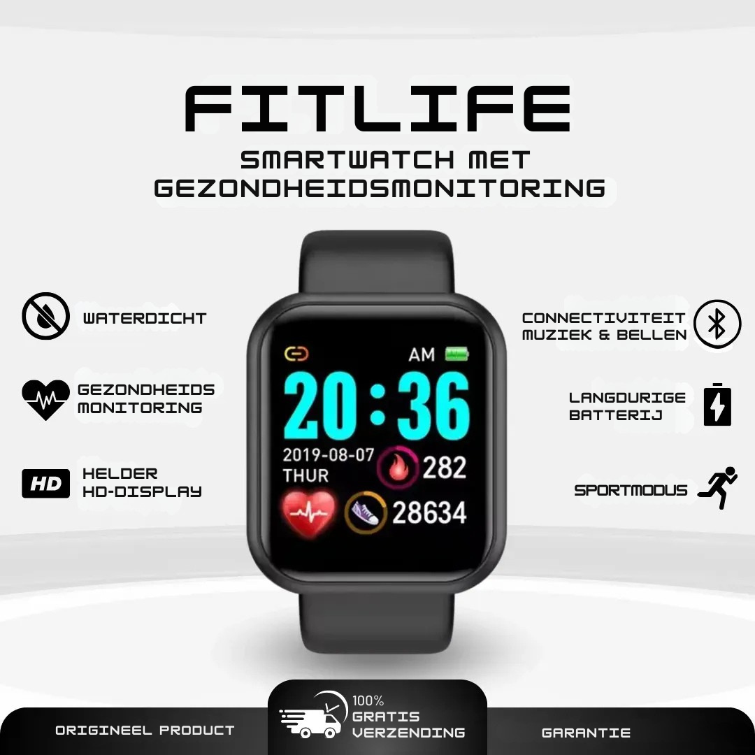 FitLife - Smartwatch voor gezondheid en fitness (2026)