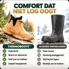 Afbeelding in Gallery-weergave laden, ThermoBoots – Waterdichte all-weather laarzen voor het hele jaar | Antislip &amp; pijnverlichtend
