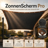 Zonbescherming Pro – Premium zonbeschermingsnet voor terras & tuin
