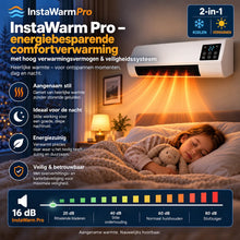 Afbeelding in Gallery-weergave laden, InstaWarm Pro – energiebesparende draagbare comfortverwarming met krachtige warmte &amp; veiligheidssysteem | Zonder installatie, tot 51 m²
